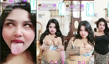 Desi Bhabhi Chamet Show Fun Live Big Boobs