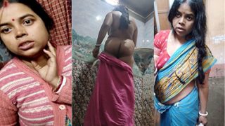 Sexy Bengali Bhabhi Bathing – Dress Changing Captured