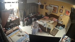 Sexy Bhabhi After Bath Dress Changing Showing CCTV Viral