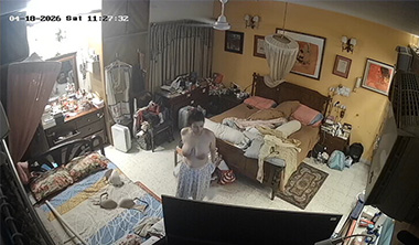 Sexy Bhabhi After Bath Dress Changing Showing CCTV Viral