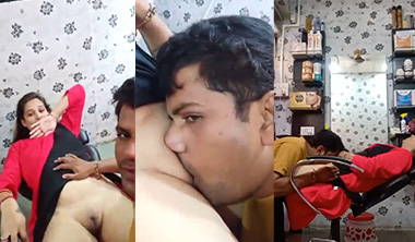 Desi Couple Pussy Licking In Beauty Parlour Captured